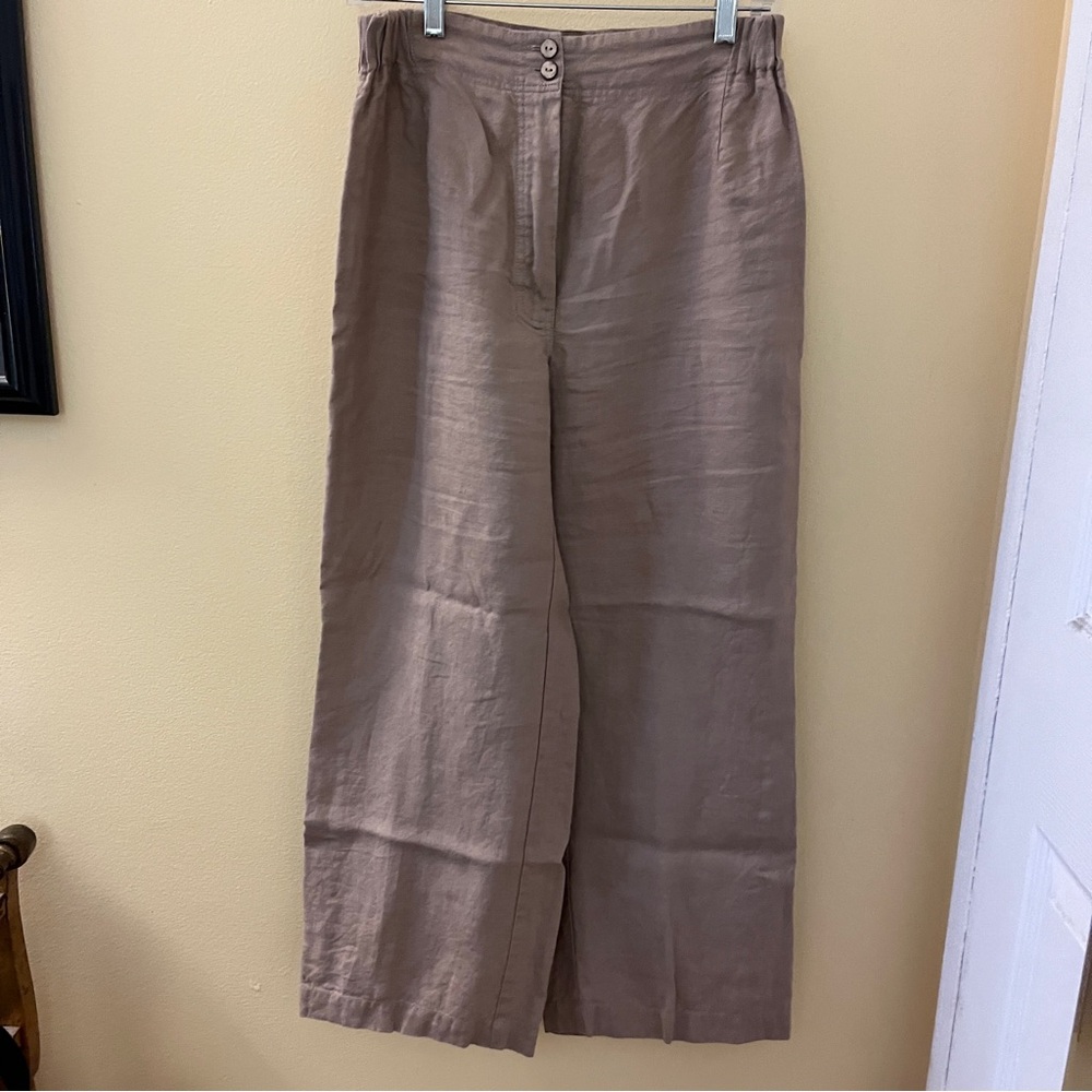 Not perfect linen taupe Sarah pants size M